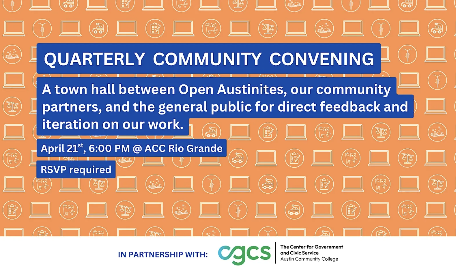 Inaugural Quarterly Community Convening